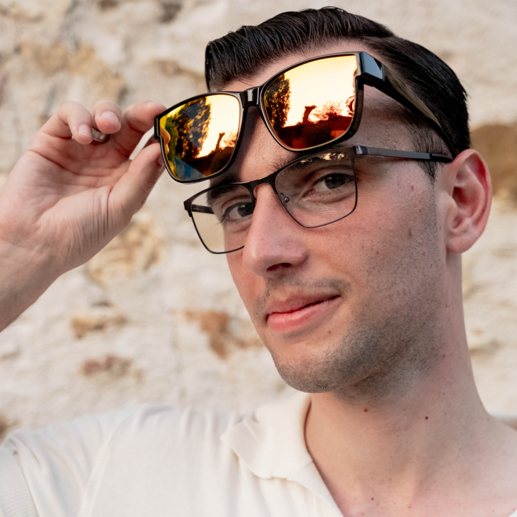 OptShade™ Homme - Lunettes Polarisées à Superposition